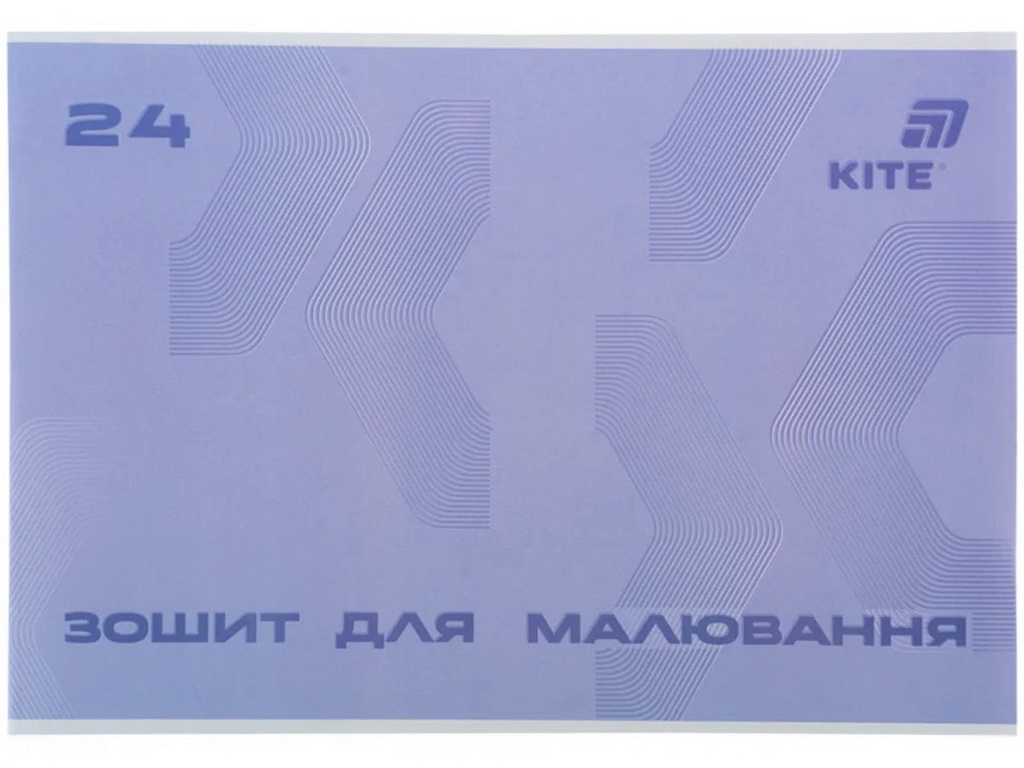 Альбом для рисования, 24 листов, скоба, софт тач + УФ лак, , Kite K26-242