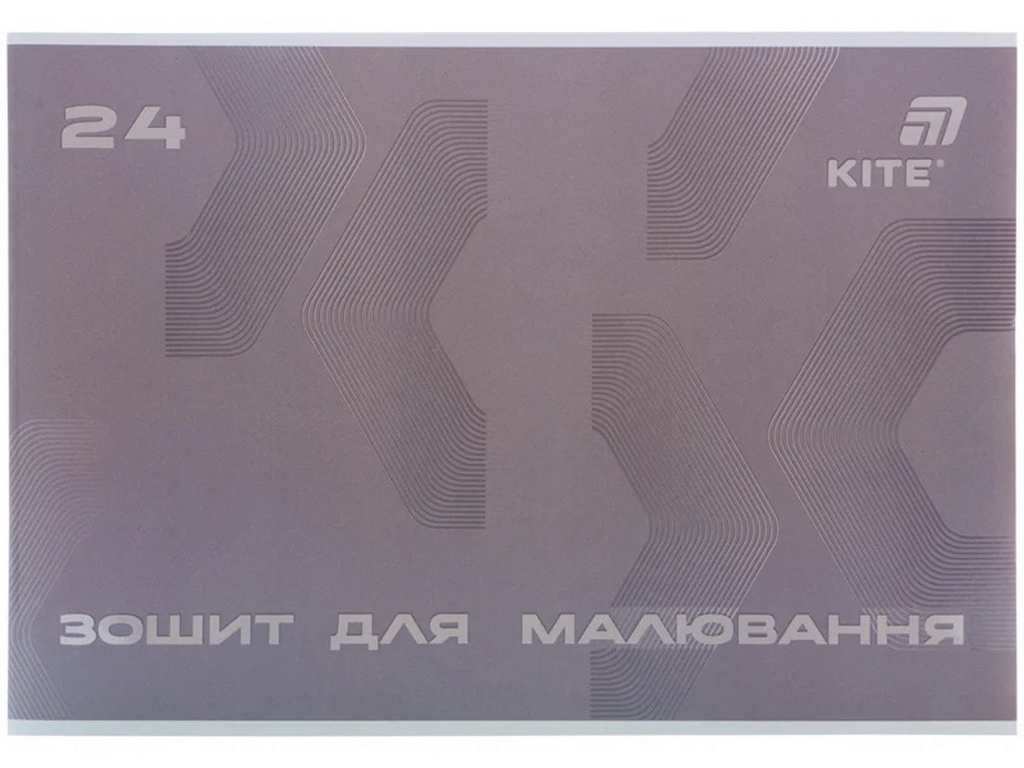 Альбом для рисования, 24 листов, скоба, софт тач + УФ лак, , Kite K26-242