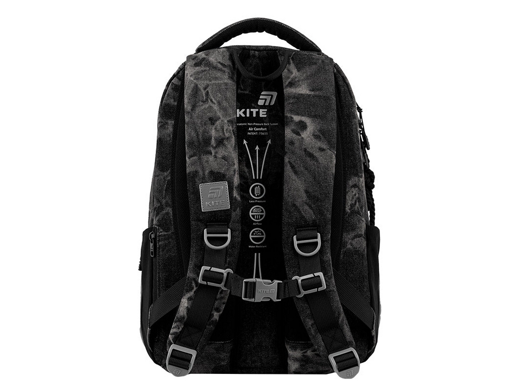 Рюкзак шкільний ортопедичний Kite Education teens Denim Core, 42 см, світловідбивні елементи
