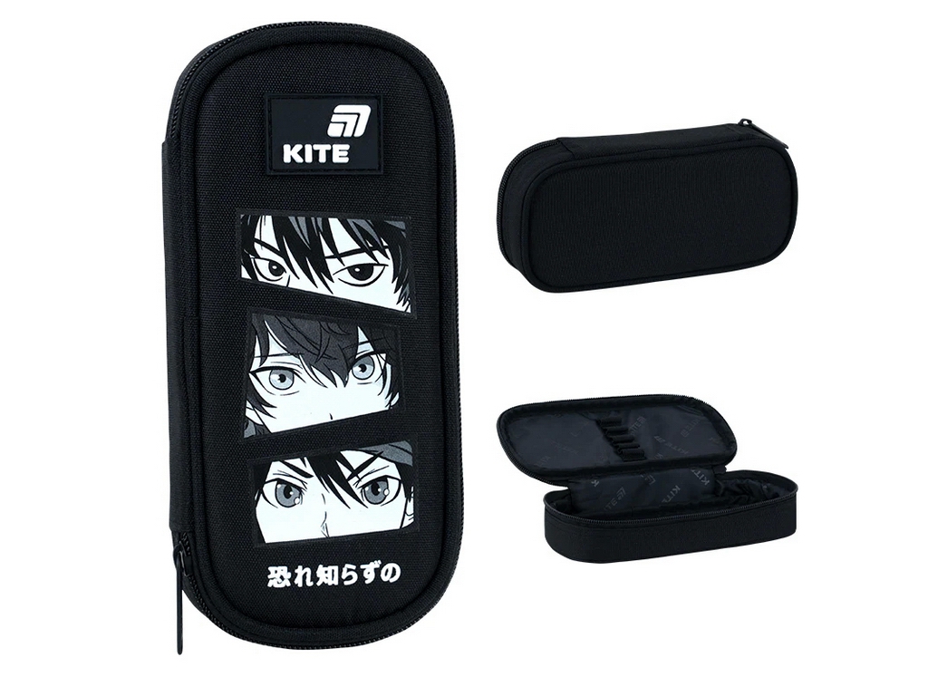 Пенал мягкий с органайзером Kite Anime Boy K26-662-20, 21 см, на молнии, Kite