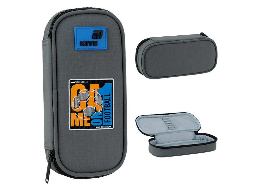 Пенал мягкий с органайзером Kite Game on K26-662-7, 21 см, на молнии, Kite