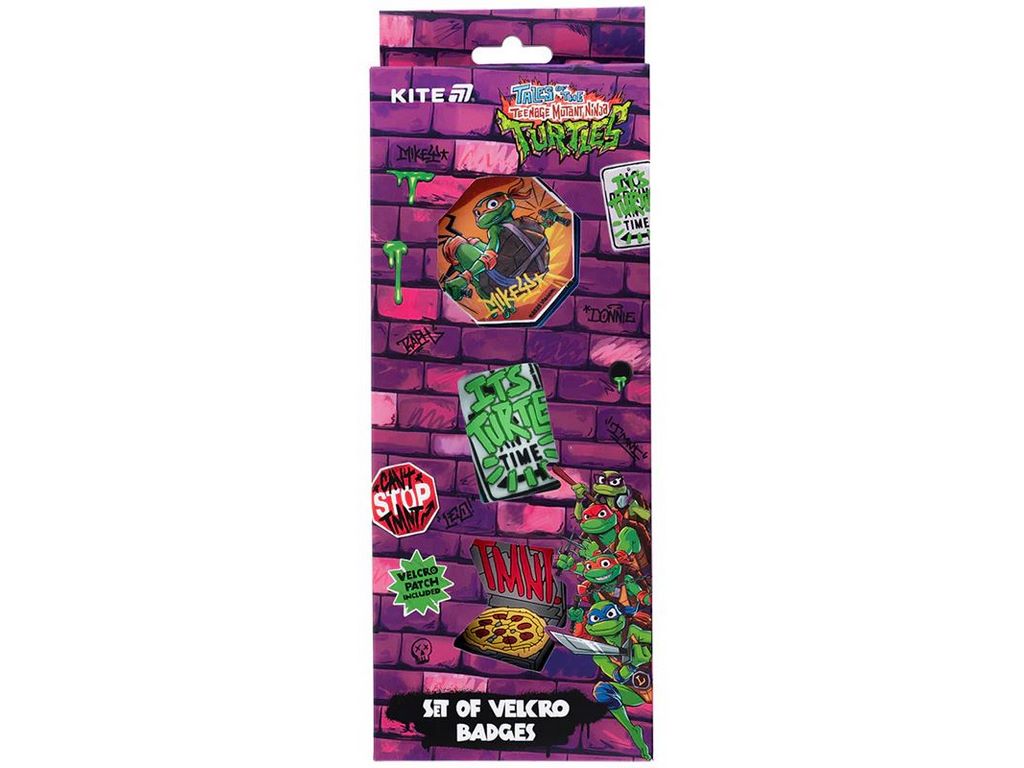 Набор бейджей на липучке, 3 штуки TMNT Tales of the TMNT, Kite
