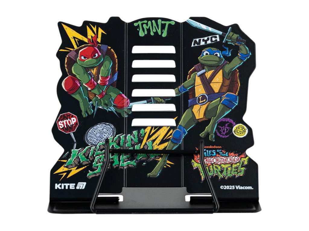 Подставка для книг регулируемая Ninja Turtles металлическая, Kite