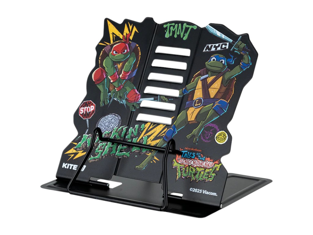 Подставка для книг регулируемая Ninja Turtles металлическая, Kite