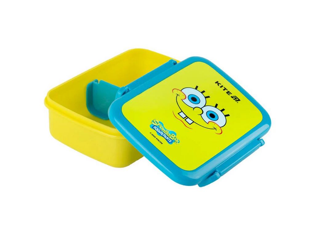 Ланчбокс пластиковый с перегородкой, дизайн Sponge Bob, 420 мл