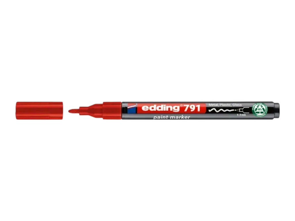 Маркер Edding Paint круглий червоний 1-2 мм, e-791/02n