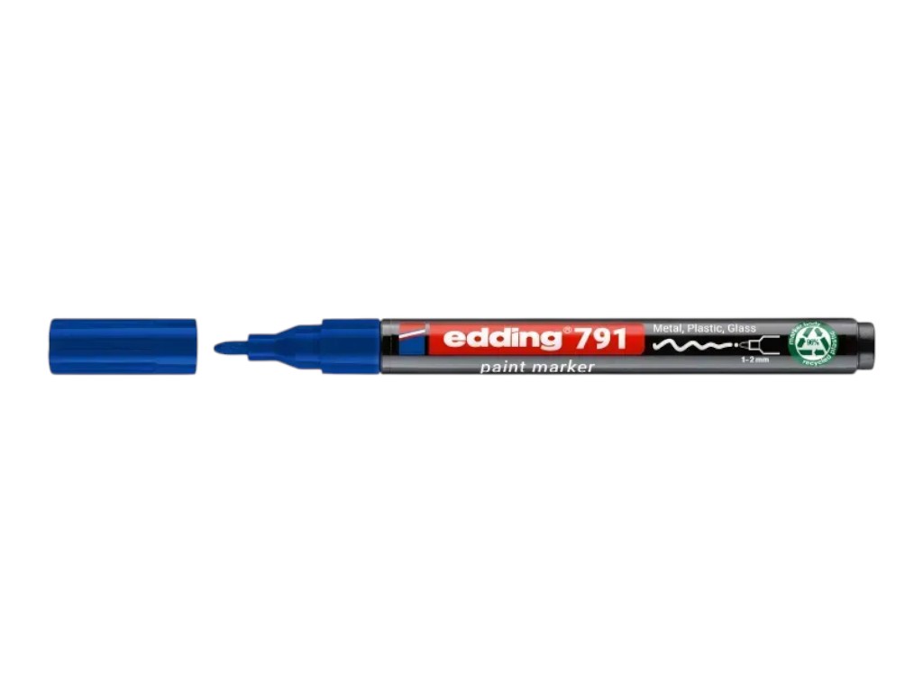 Маркер Edding Paint круглий синій 1-2 мм, e-791/03n