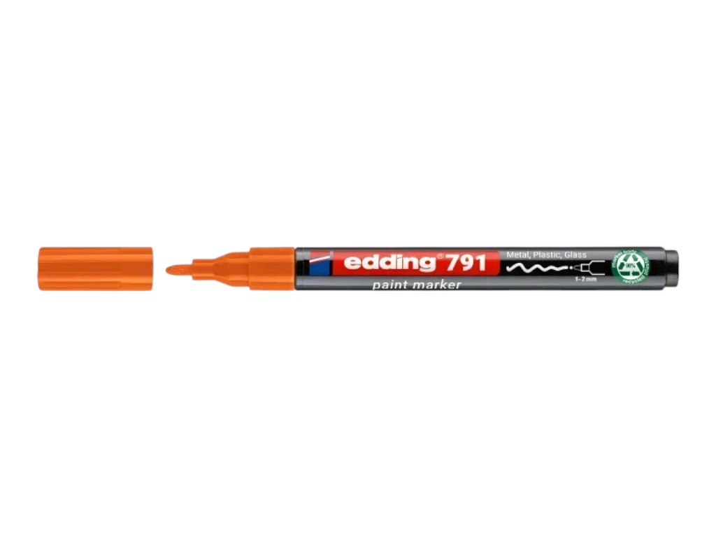 Маркер Edding Paint круглий помаранчевий 1-2 мм, e-791/06n