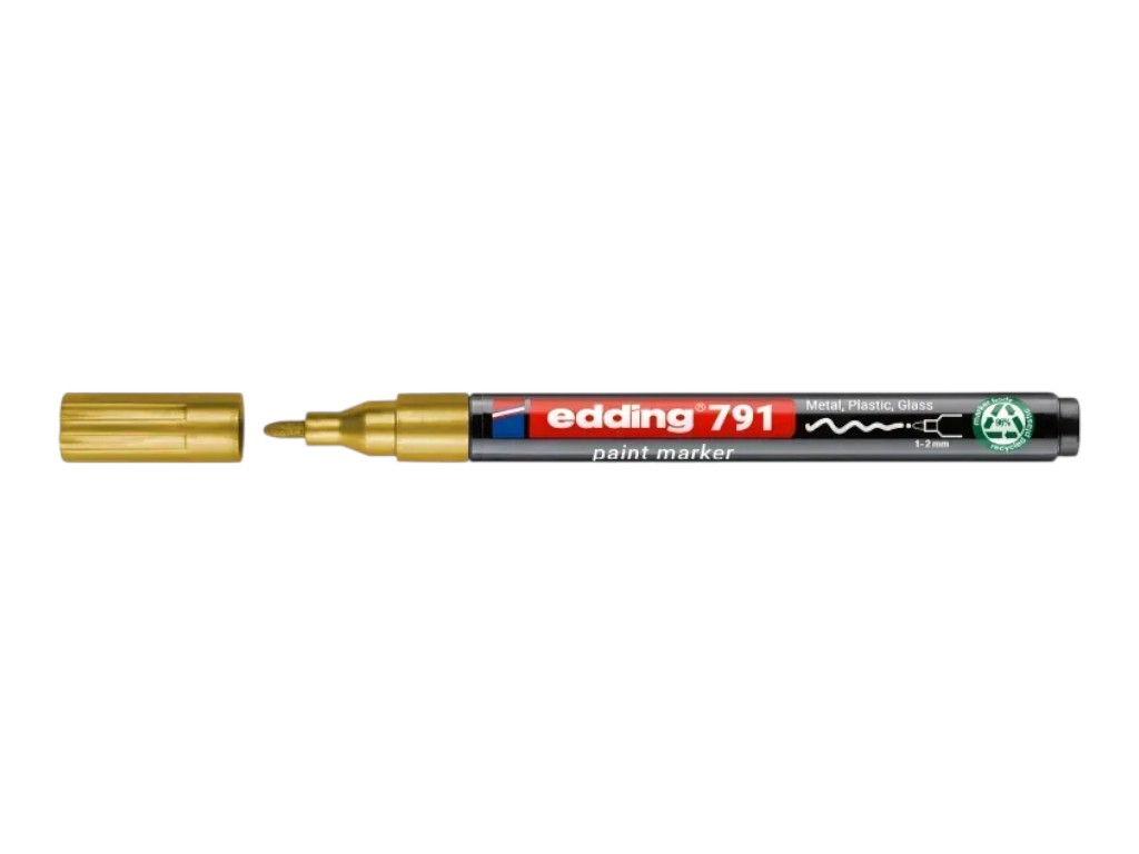 Маркер Edding Paint круглий золотий 1-2 мм, e-791/53n