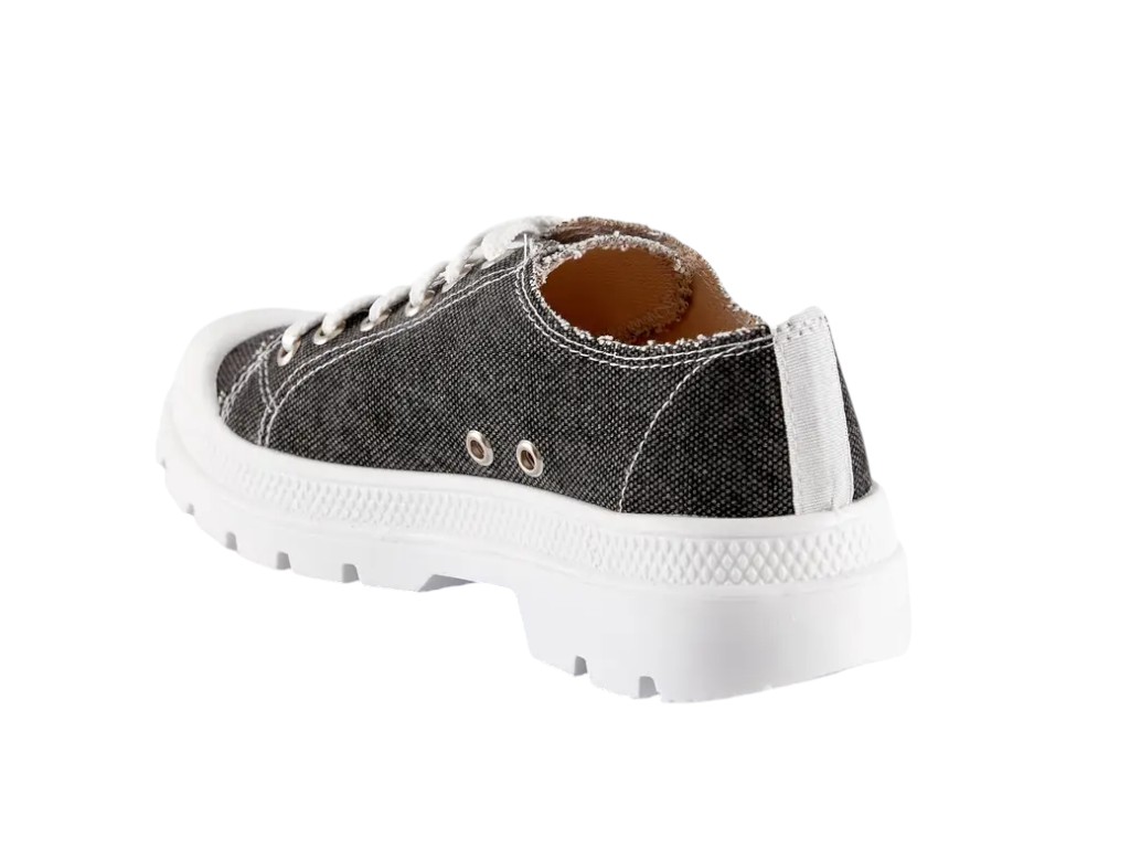 Кеди unisex текстильні OSTIN L-784Z-11-BW, 37 розмір, варені чорні, Litma