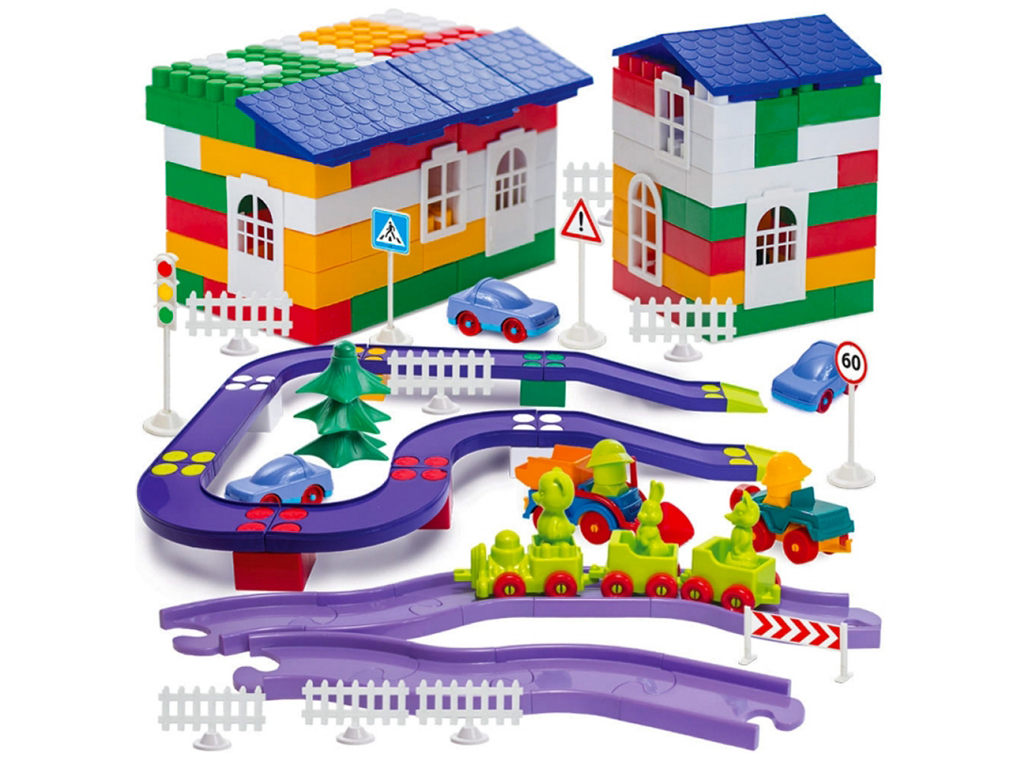 Конструктор Лидер №9. Colorplast 1937. 450 деталей