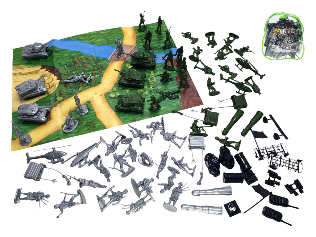 Военный игровой набор солдатиков Армия в рюкзаке, Colorplast SSA-big