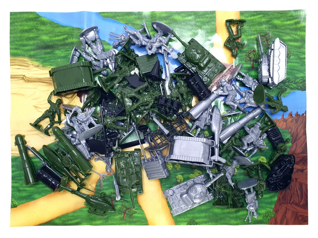 Военный игровой набор солдатиков Армия в рюкзаке, Colorplast SSA-big
