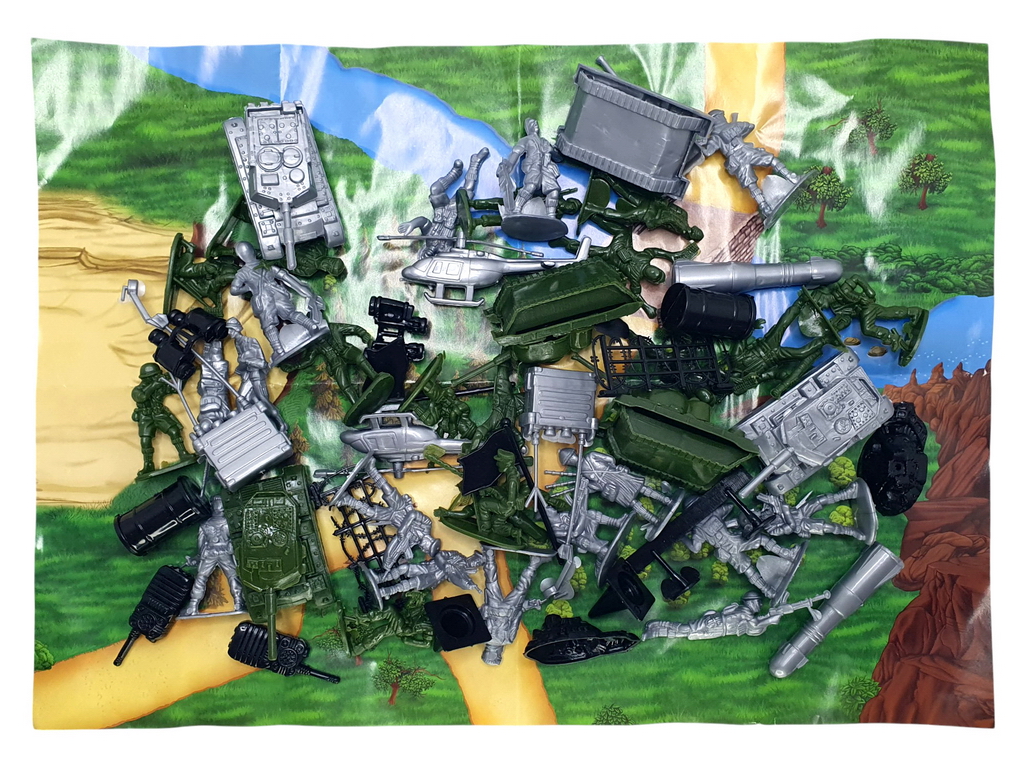 Военный игровой набор солдатиков Армия в рюкзаке Colorplast SSA-small
