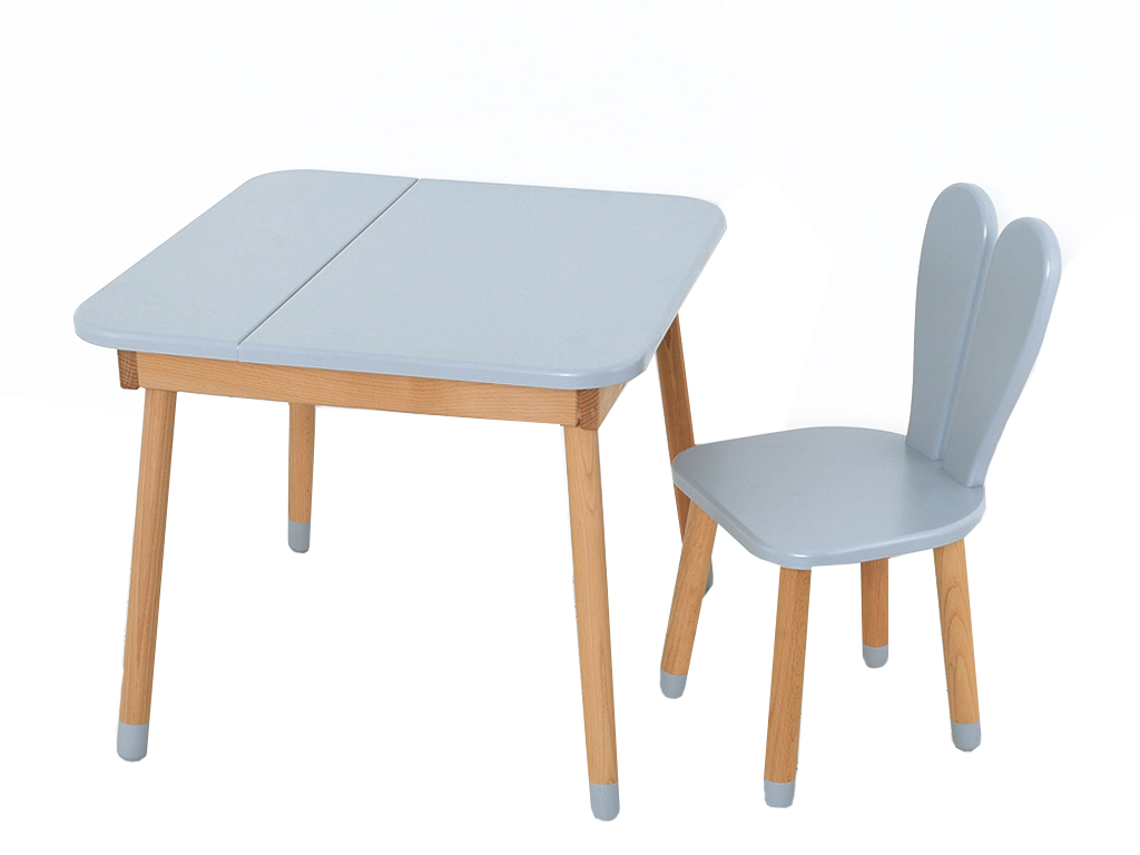 Стіл зі стільцем. 04-025GREY-TABLE