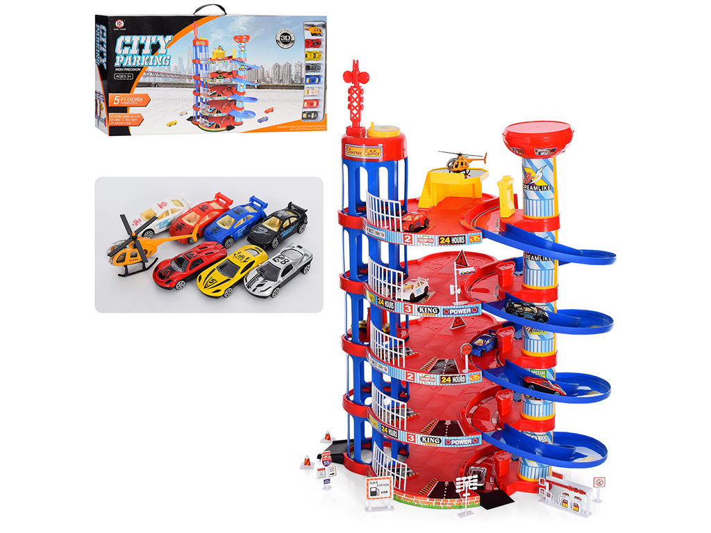 Игровой набор гараж 5 уровней 0908-56B
