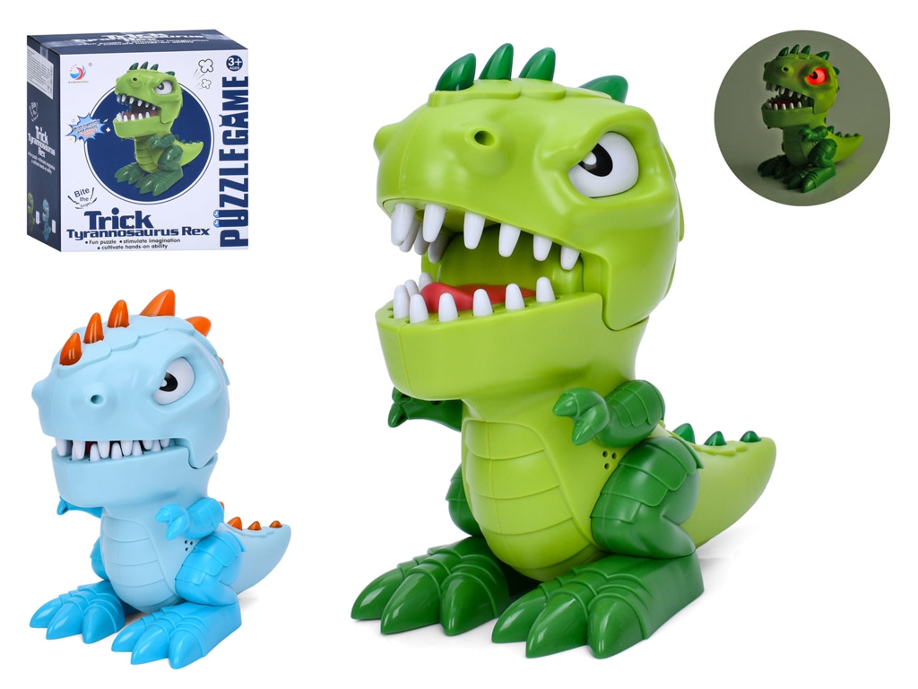 Інтерактивний динозавр Tyrannosaurus Rex, 15 см, світло і звук, 2 кольори