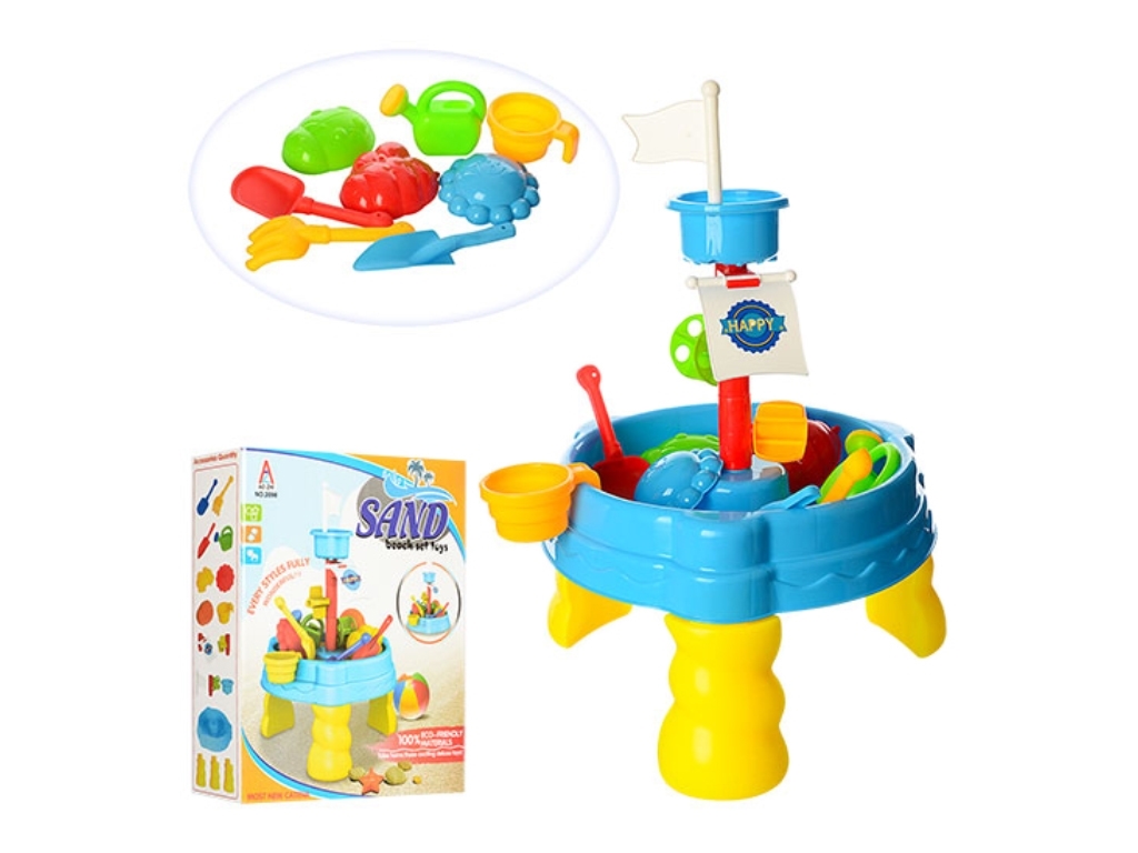 Столик-песочница круглый 2098, 45 см, для песка и воды, Colorplast
