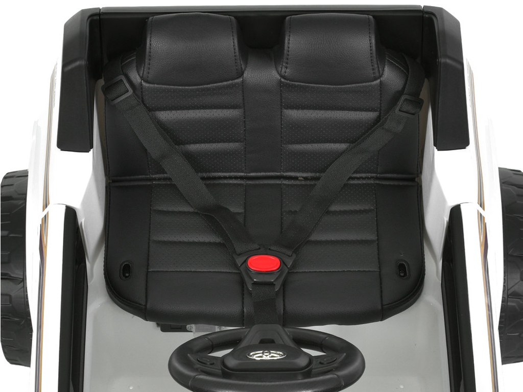 Електромобіль Джип 2155FDEBLR-1, р/к2,4G, 4х25W, 1х24V5AH, колеса EVA, TF, білий