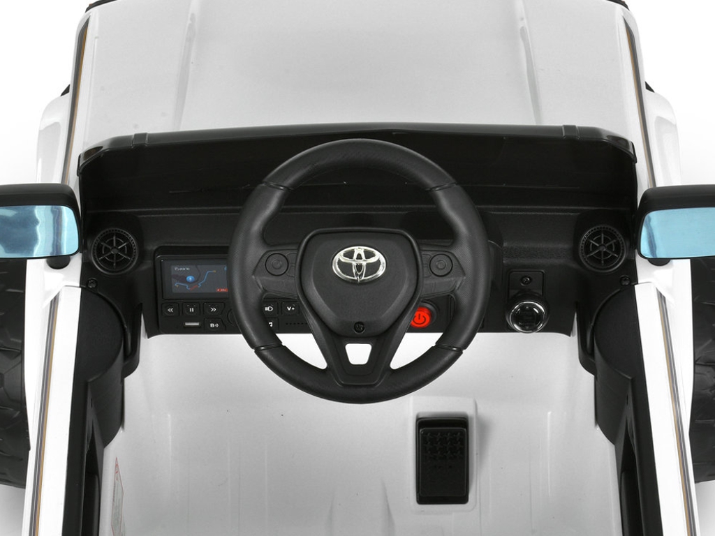 Електромобіль Джип 2155FDEBLR-1, р/к2,4G, 4х25W, 1х24V5AH, колеса EVA, TF, білий