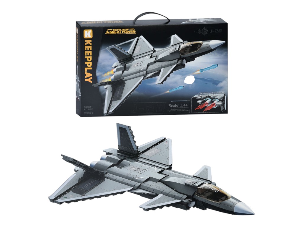 Конструктор военный самолет 23027 Keeppley, 732 деталей, масштаб 1:44