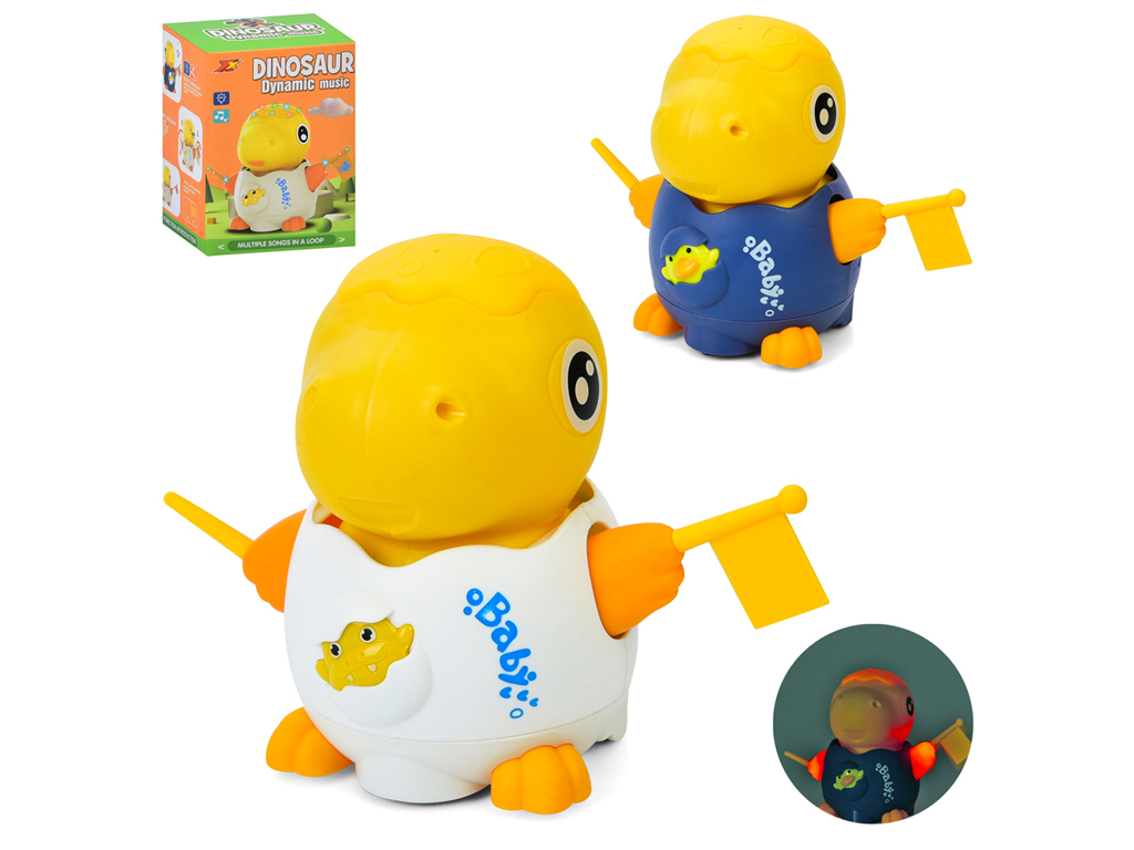 Музыкальная игрушка Динозавр 15 см. 2366
