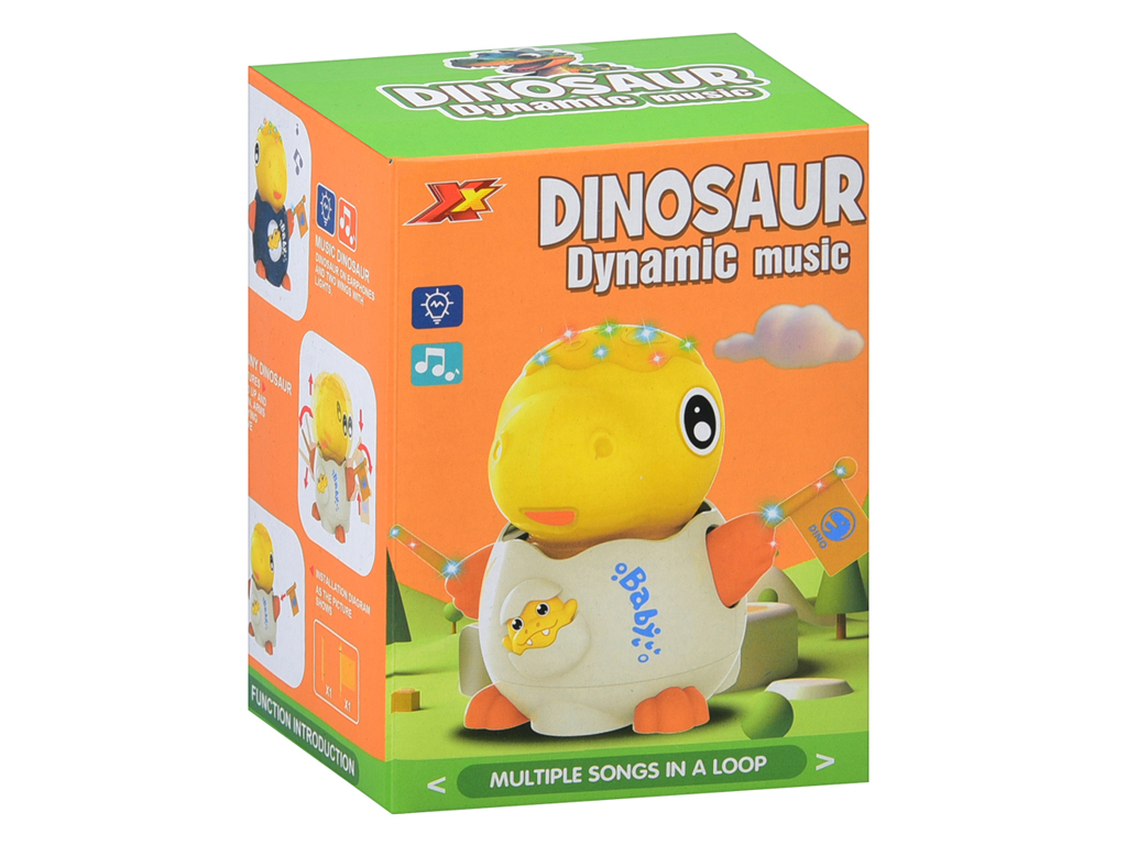 Музыкальная игрушка Динозавр 15 см. 2366