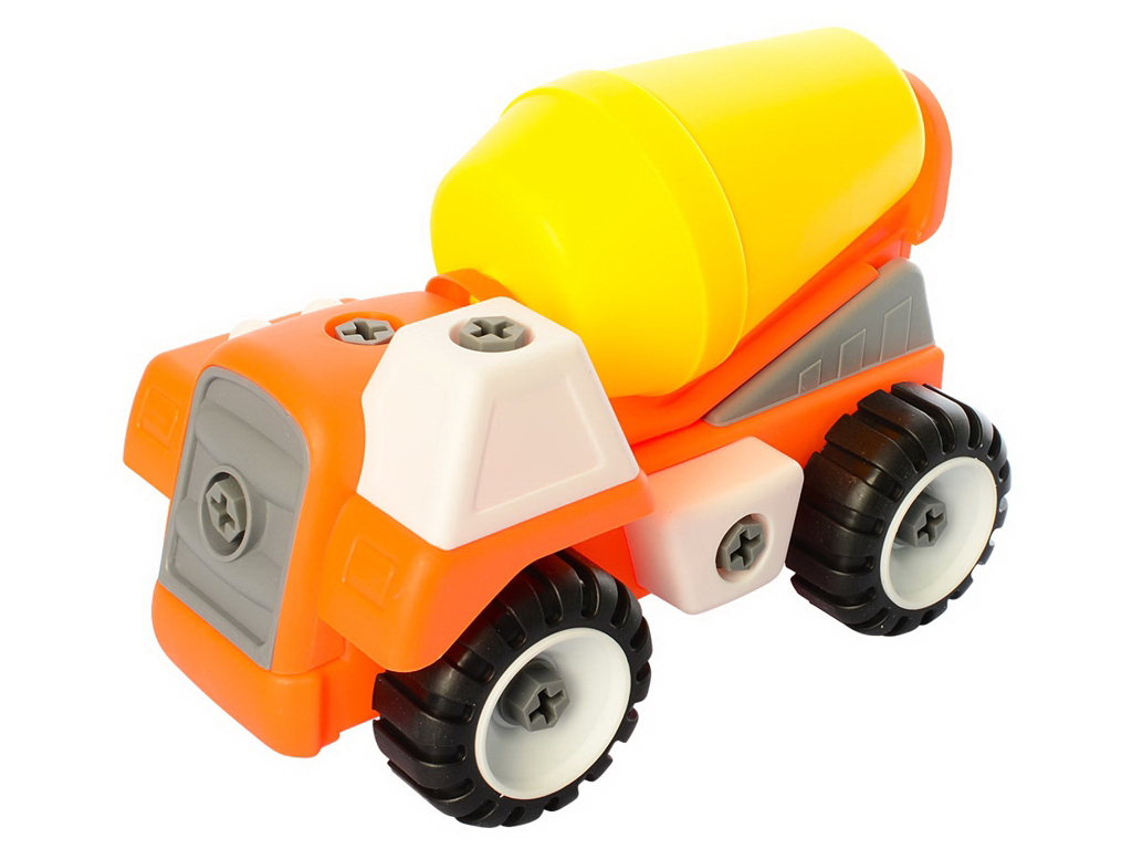 Конструктор на шурупах Стройтехніка 21 см, з викруткою, BabyToys