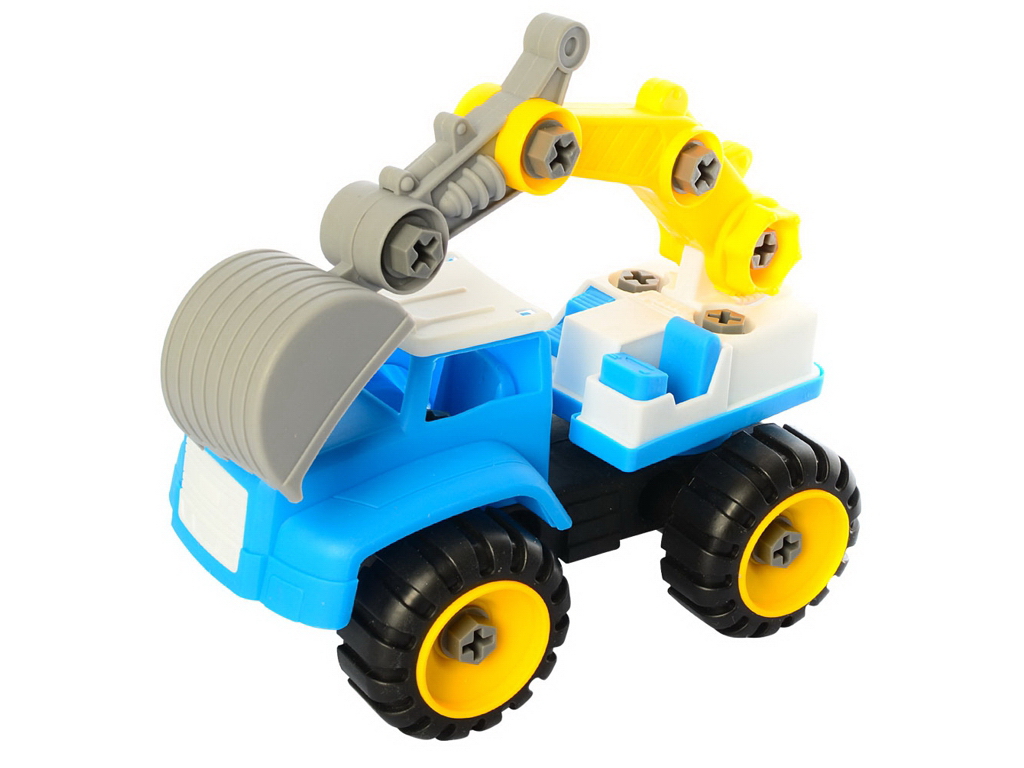 Конструктор на шурупах Стройтехніка 21 см, з викруткою, BabyToys