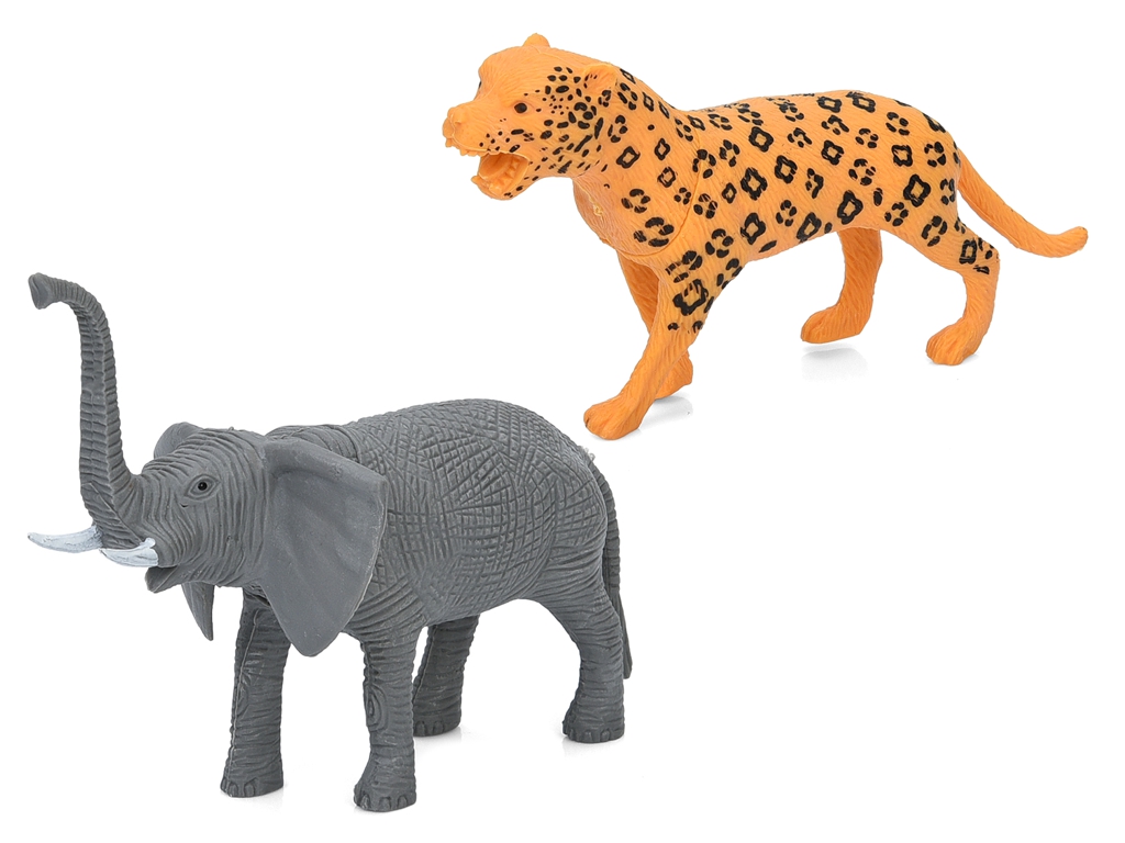Фигурки игровые динозавры и дикие животные, 2 вида, 8 см, BabyToys 564A-C (цена за 1шт)