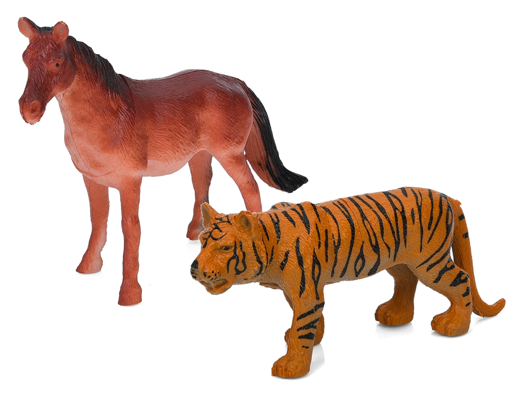 Фигурки игровые динозавры и дикие животные, 2 вида, 8 см, BabyToys 564A-C (цена за 1шт)
