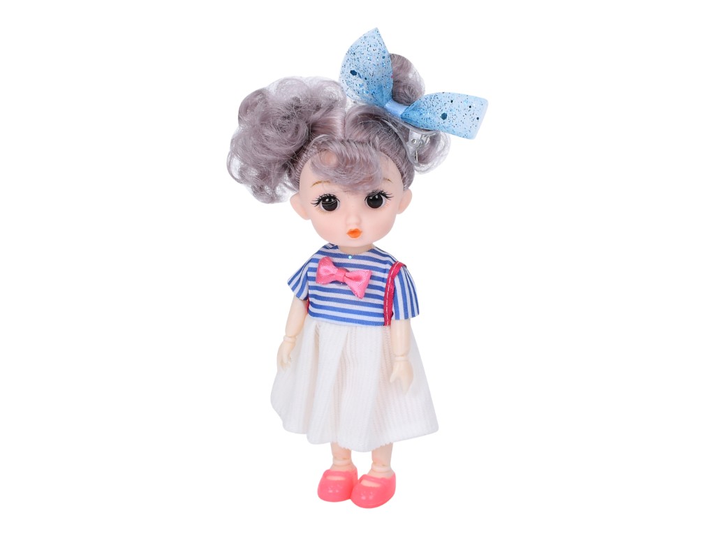Кукольный домик игровой 666-6AA-10-13-15, 24 см, с мебелью и куклой 15 см, BabyToys