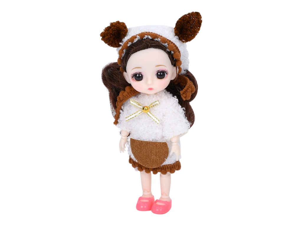 Кукольный домик игровой 666-6AA-10-13-15, 24 см, с мебелью и куклой 15 см, BabyToys
