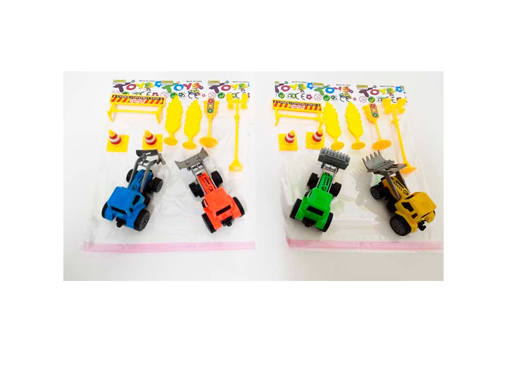Трактор инерционный набор 680-39, 10 см, движущийся механизм, BabyToys