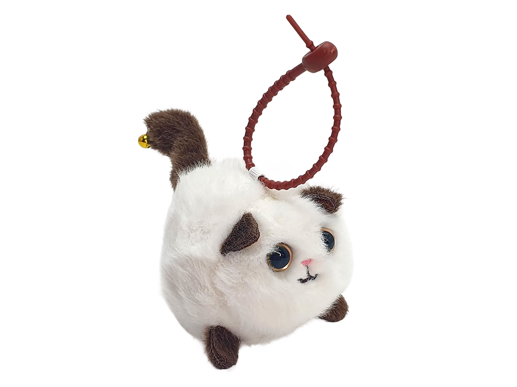 Заводная мягкая игрушка кот 9см, заводная, подвижный хвост, 688-363A (цена за 1шт)