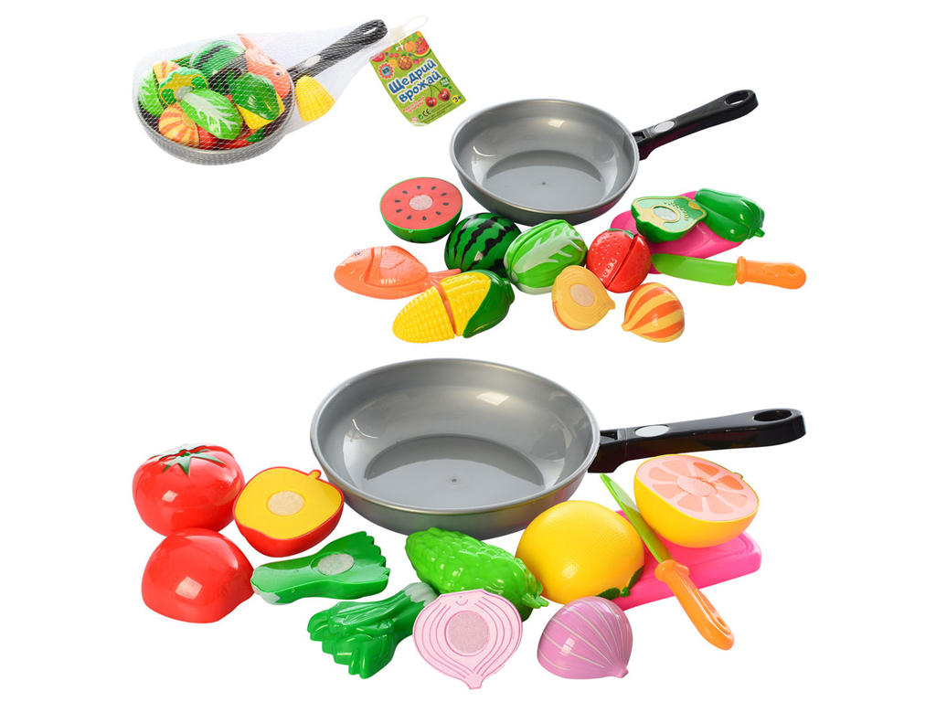 Продукты на липучке Овощи и Фрукты. Metr+ 7013C