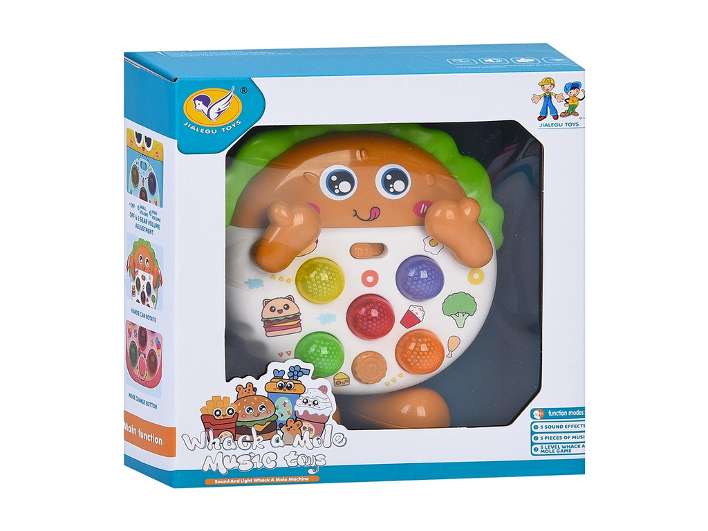 Музыкальная игрушка Веселая еда 855-197-198-199-200-206A, световые эффекты, 3 режима игры, 5 видов