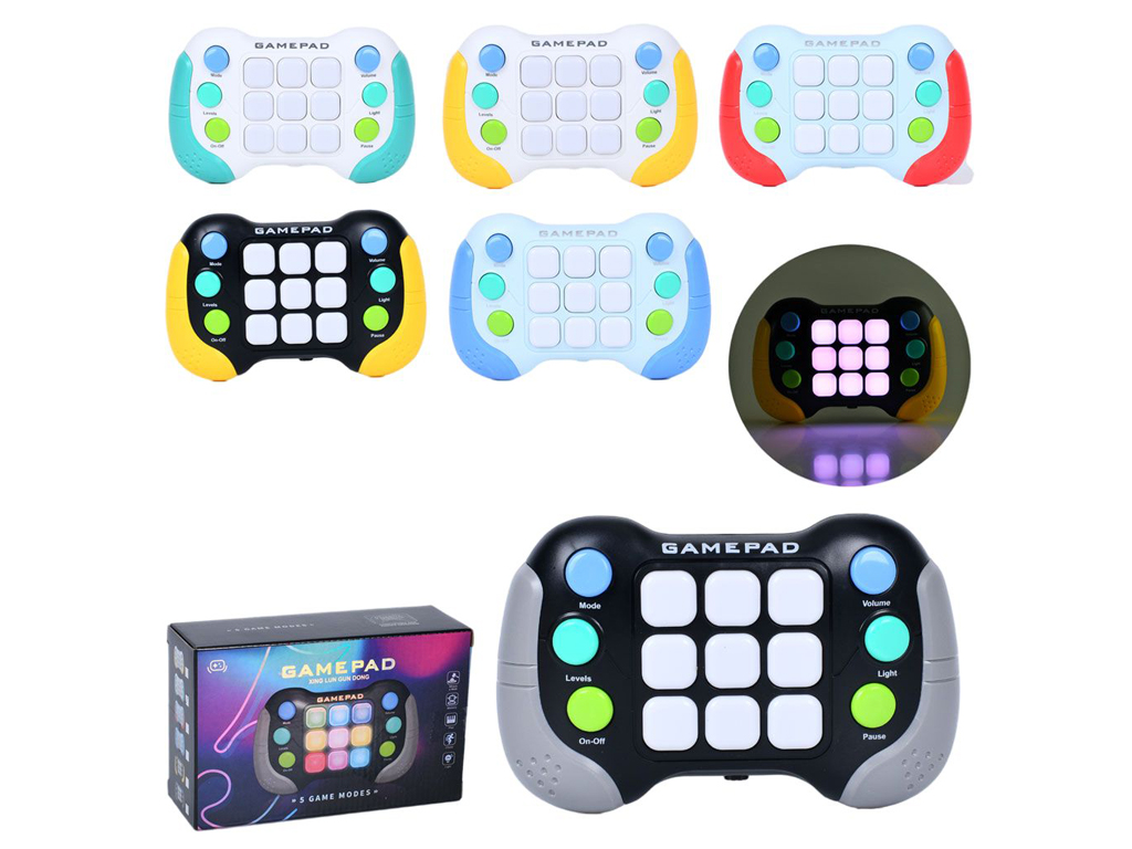 Гра електронна логічна Gamepad, 14 см, світиться і відтворює звук, 8793