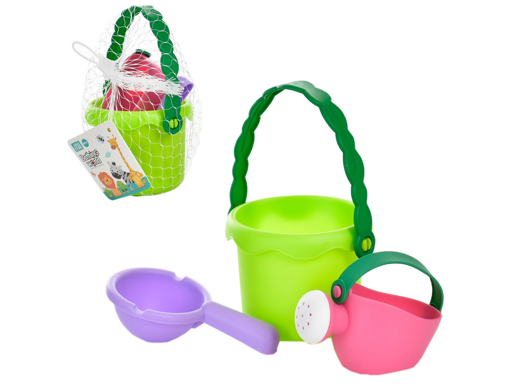 Набор для песочницы з лейкой 888-4, 19 см, с ведром и лопаткой, BabyToys