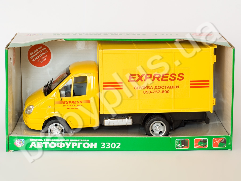 Joy Toy Газель инер-я, бат-ка, муз, свет, Доставка грузов, в кор-ке