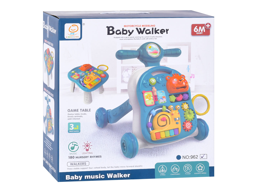 Каталка-ходунки Baby Walker 3в1. 962-964-965