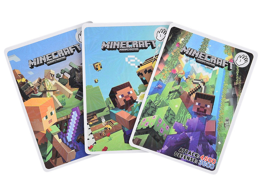 Фигурки-сюрприз с карточками Minecraft, 5,5 см., микс видов (цена за 1шт.)