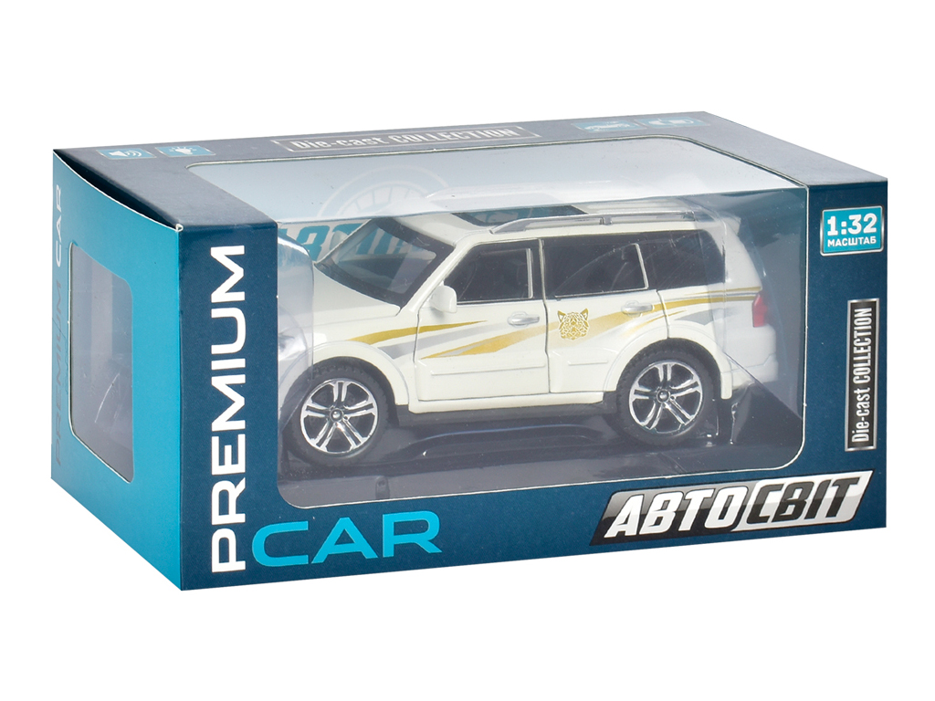 Джип инерционный металлический Premium AP-1730, 16 см, свет и звук.