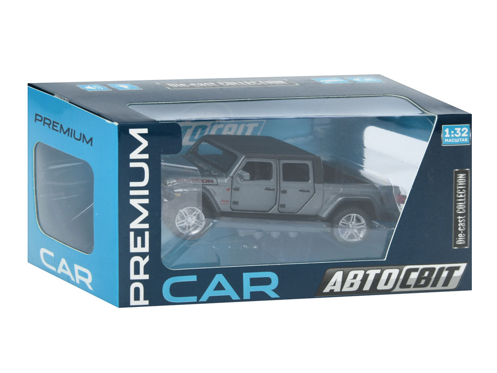Пикап инерционный металлический Premium AP-1858, 17 см, светится и звук, АвтоСвіт