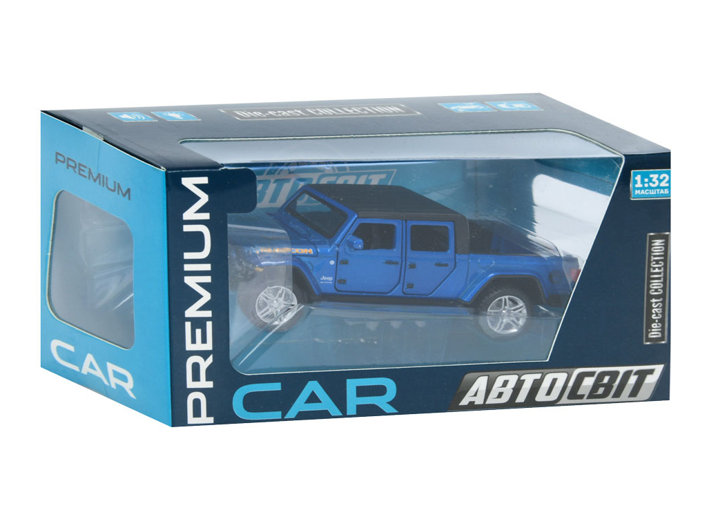 Пикап инерционный металлический Premium AP-1858, 17 см, светится и звук, АвтоСвіт