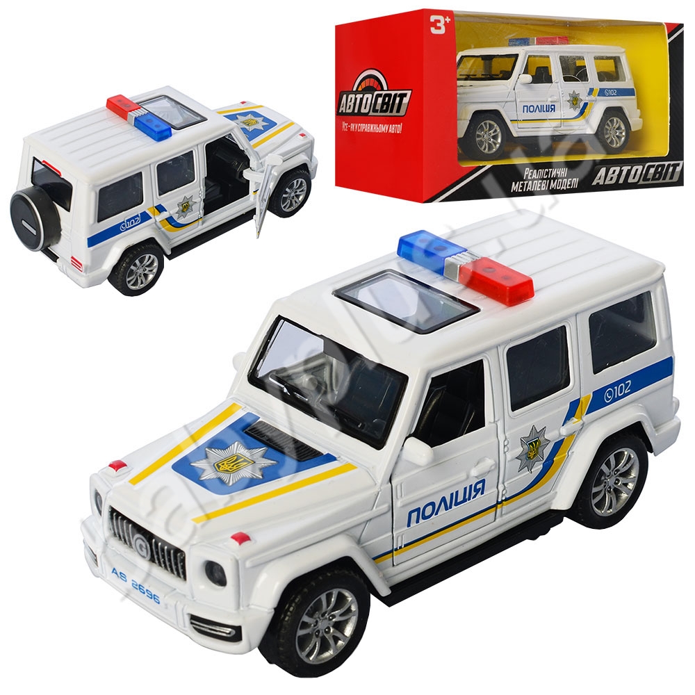 Джип металевий інерційний 11,5 см. АвтоСвіт AS-2696