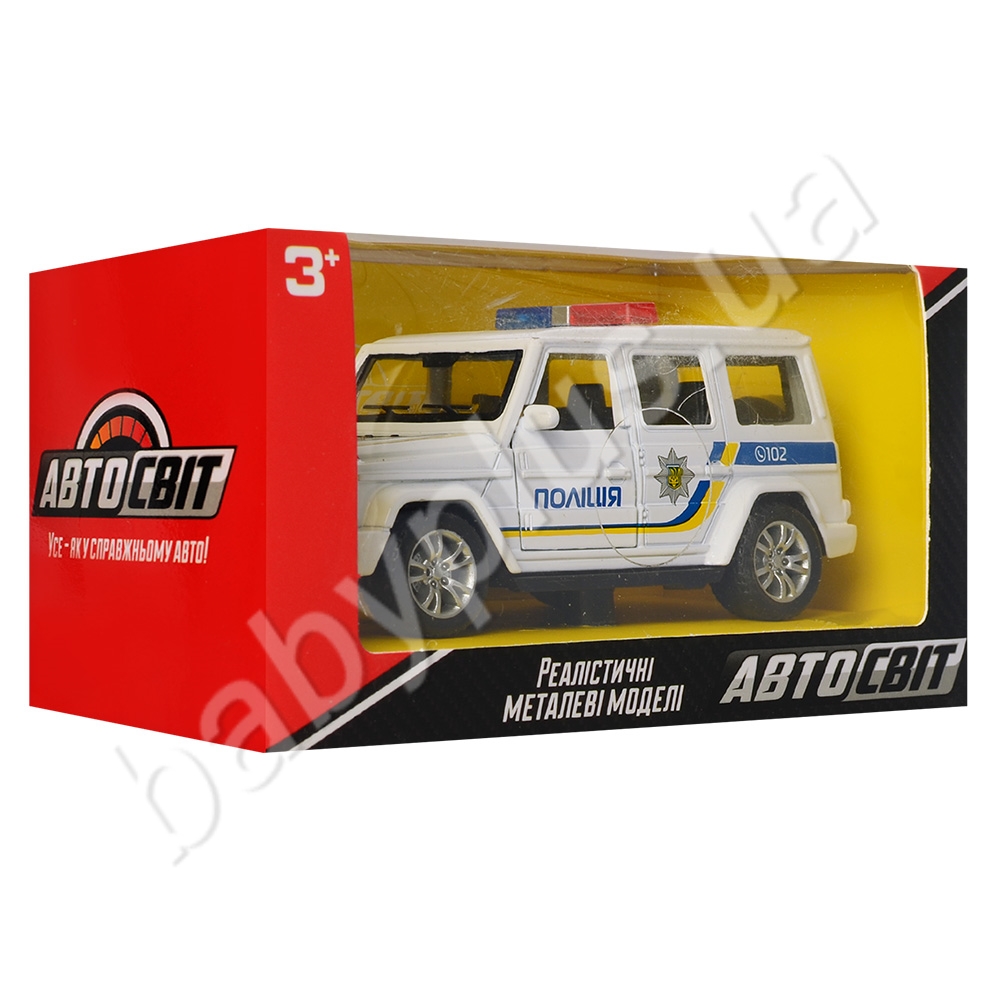 Джип металевий інерційний 11,5 см. АвтоСвіт AS-2696