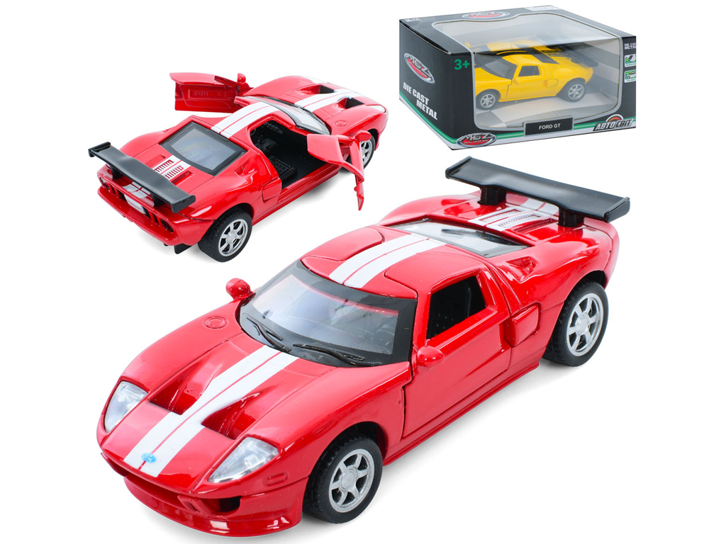 Машинка инерционная металлическая Ford GT, AS-3052, 11,5 см, открываются двери, АвтоСвіт