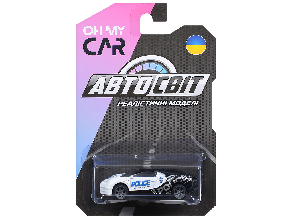 Модельная машинка АвтоСвіт, металлическая, 7 см, 8 видов (цена за 1шт)