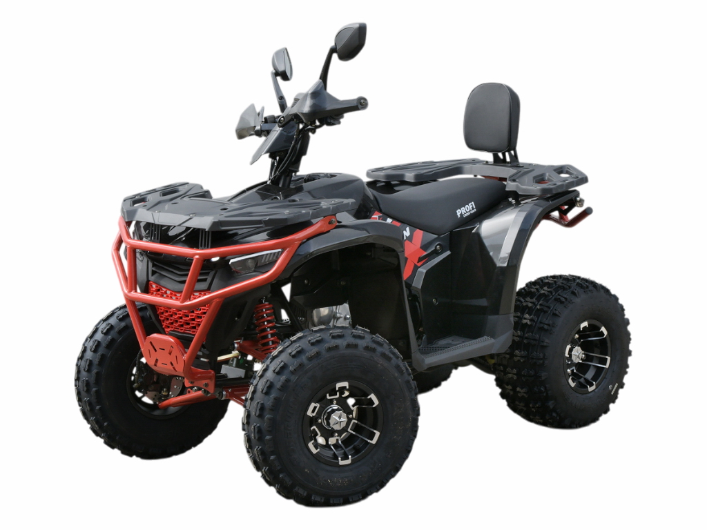 Квадроцикл бензиновий 125 см3 AX125-2-3, 155 см, автомат R/N/F, чорно-червоний
